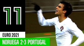 Qualificação Europeu Sub-21: Noruega 2 - 3 Portugal (2021)