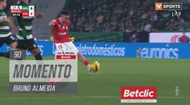 Liga Portugal Betclic: Sporting vs Santa Clara, Jogada Bruno Almeida, 90' (2024-2025)