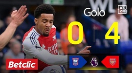 Premier League: Ipswich Town vs Arsenal, Golo 0-4 Nwaneri (2024-2025)