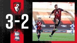 Championship: AFC Bournemouth 3 - 2 Birmingham (2020-2021)