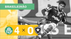 Brasileirão: Palmeiras 4 - 0 Botafogo (2022)