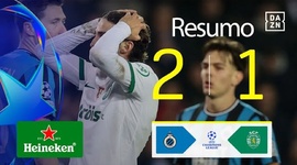 Liga Campeões: Club Brugge 2 - 1 Sporting (2024-2025)