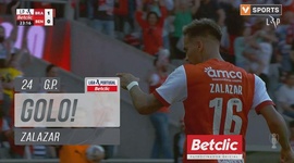Liga Portugal Betclic: Sp. Braga vs Benfica, Golo 1-0 Zalazar (g.p.) (2024-2025)