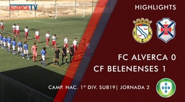 Juniores A S19 I Divisão: Alverca 0 - 1 Belenenses (2022-2023)