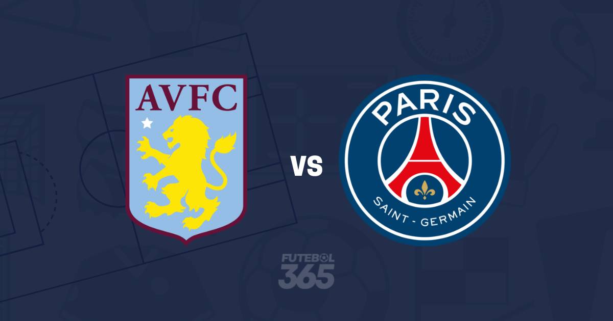 EM DIRETO: Acompanhe o Aston Villa vs PSG da Liga Campeões