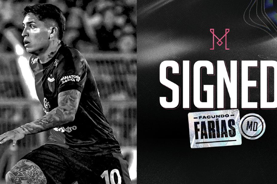 OFICIAL: Facundo Farías vai ser colega do compatriota Lionel Messi no Inter Miami