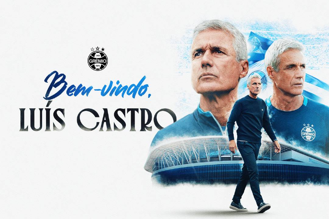 Luís Castro volta ao Brasil para comandar o Grêmio
