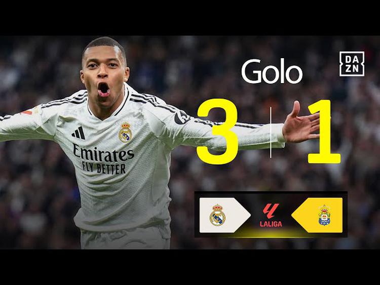 La Liga: Real Madrid vs Las Palmas, Golo 3-1 Mbappé (2024-2025)