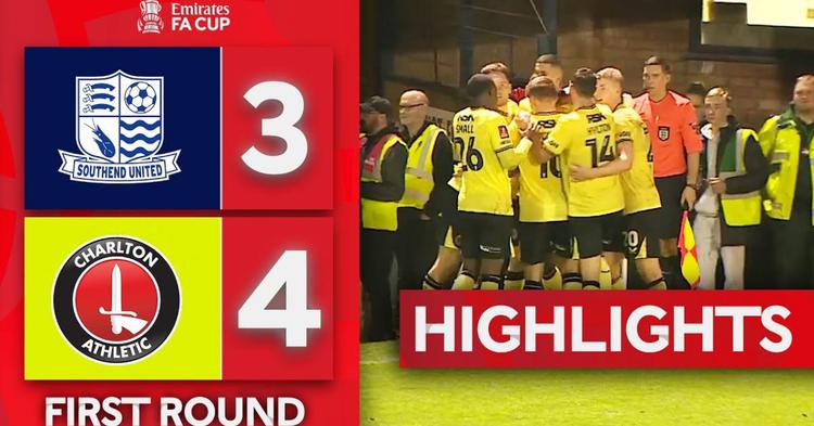 FA Cup: Southend United 3 - 4 a.p Charlton (2024-2025)