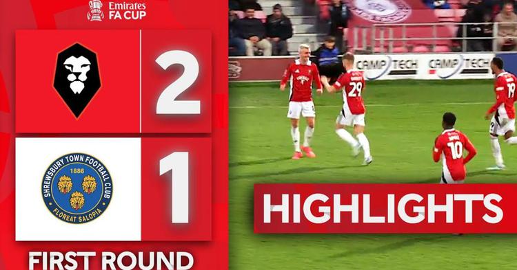 FA Cup: Salford City 2 - 1 Shrewsbury Town (2024-2025)