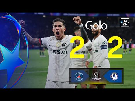 Liga Campeões: PSG vs Chelsea, Golo 2-2 Enzo Fernández (2025-2026)