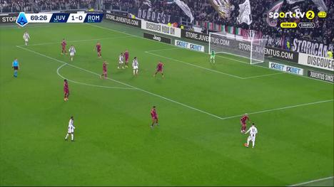 Serie A: Juventus vs Roma, Golo 2-0 L. Openda (2025-2026)