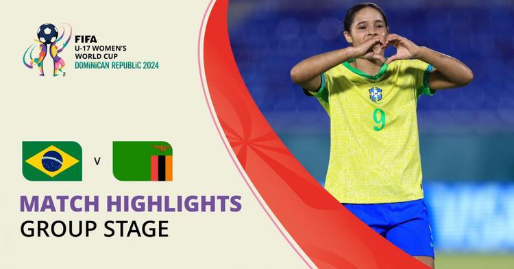 Mundial Feminino Sub-17: Brasil FM S17 1 - 0 Zâmbia FM S17 (2024)