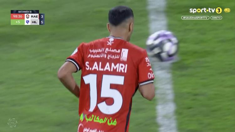 Pro League: Al Raed vs Al Hilal, Golo 3-5 Saleh Al Amri (g.p.) (2024-2025)