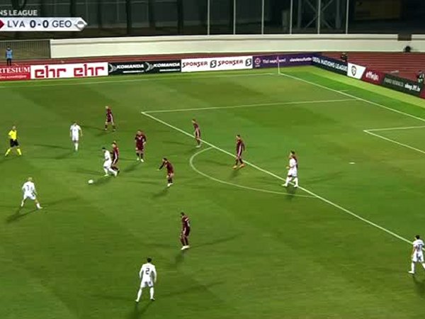 Liga das Nações: Letónia 0 - 3 Geórgia (2018)