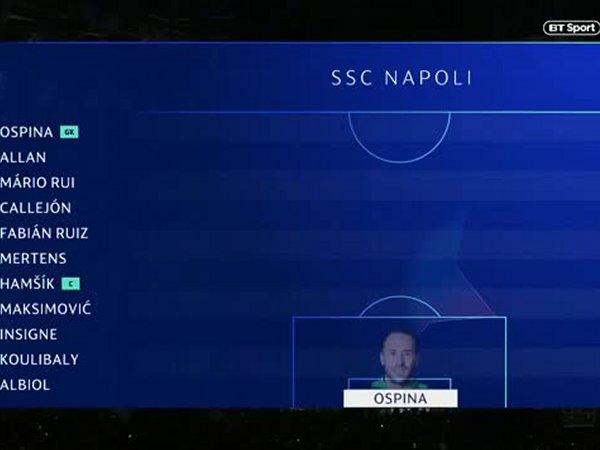 Liga Campeões: Napoli 3 - 1 Crvena Zvezda (2018-2019)