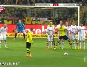 Bundesliga: Dortmund 2 - 2 FC Augsburg (2013-2014)