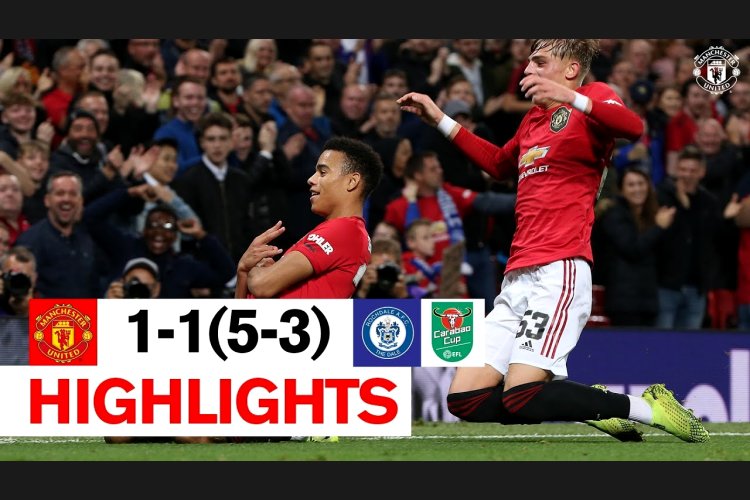 League Cup: Man Utd 5 - 3 g.p Rochdale AFC (2019-2020)