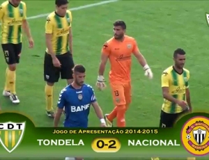 Amigáveis de clubes: Tondela 0 - 2 Nacional (2014-2015)