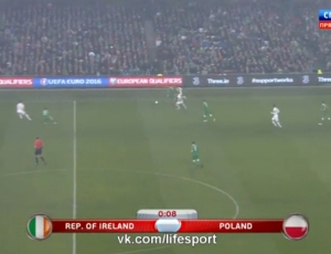 Qualificação Europeu: Rep. Irlanda 1 - 1 Polónia (2016)