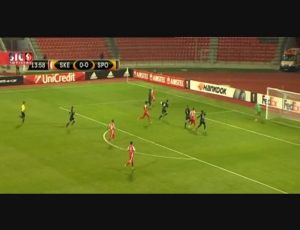 Liga Europa: Skenderbeu 3 - 0 Sporting (2015-2016)