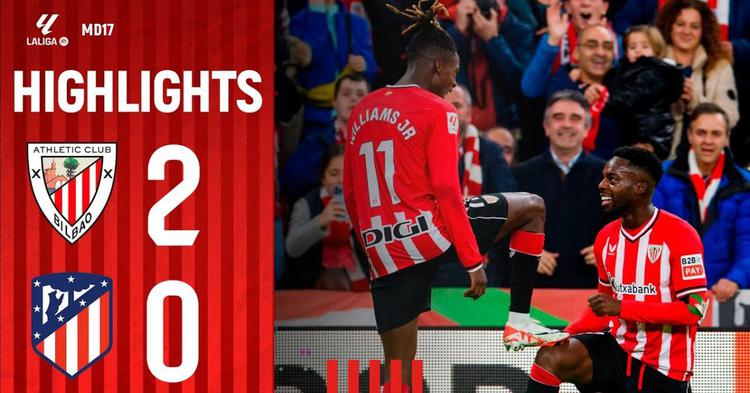 La Liga: Athletic Bilbao 2 - 0 Atlético Madrid (2023-2024)