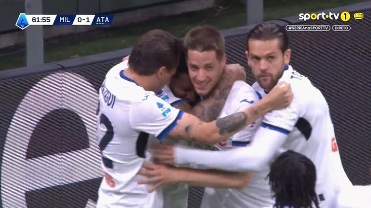 Serie A: Milan vs Atalanta, Golo 0-1 Éderson (2024-2025)