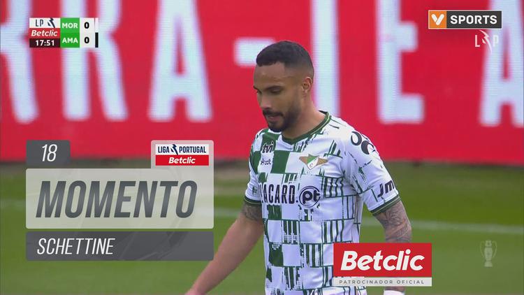 Liga Portugal Betclic: Moreirense vs CF Estrela Amadora, Jogada Schettine, 18' (2024-2025)