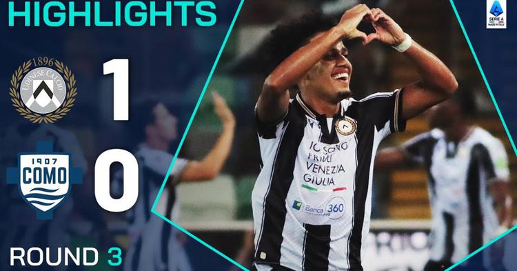 Serie A: Udinese 1 - 0 Como (2024-2025)