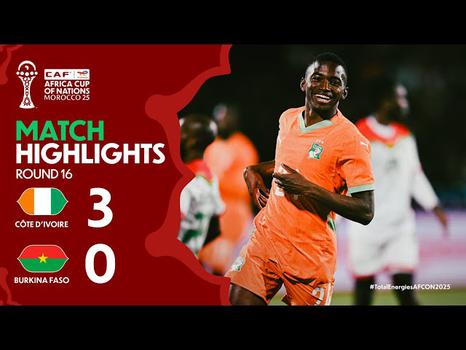 CAN: Costa do Marfim 3 - 0 Burkina Faso (2025)
