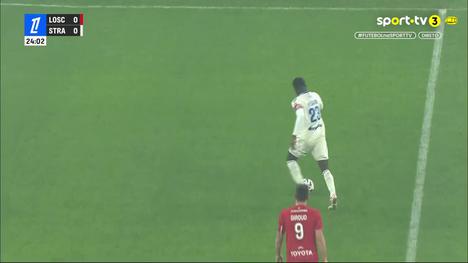 Ligue 1: Lille vs Strasbourg, Golo 0-1 J. Panichelli (2025-2026)