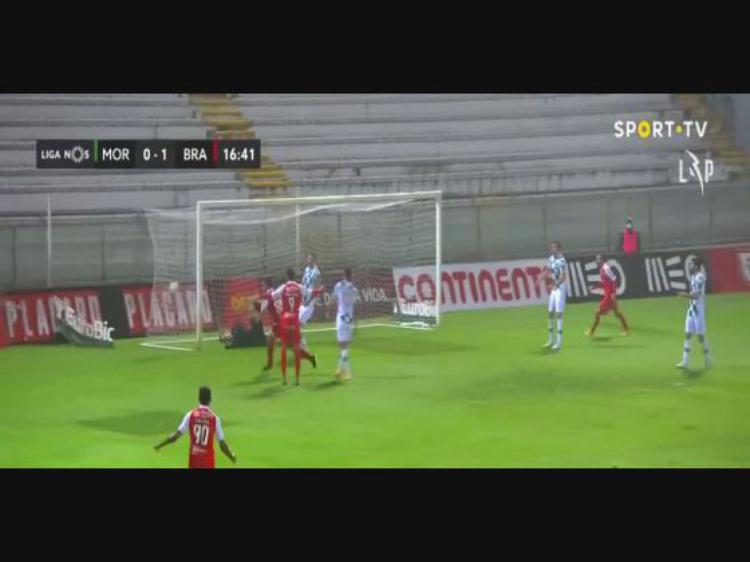Liga NOS: Moreirense (0-2) Sp. Braga, Golo Castro, 17m (2020-2021)