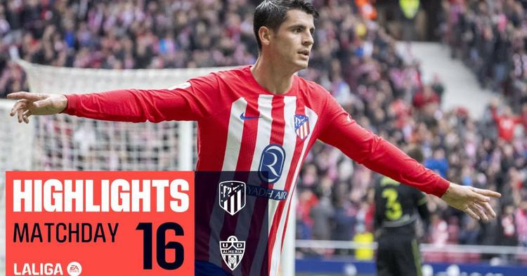 La Liga: Atlético Madrid 2 - 1 Almería (2023-2024)