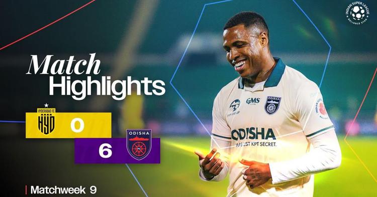 Indian Super League: Hyderabad FC 0 - 6 Odisha FC (2024-2025)