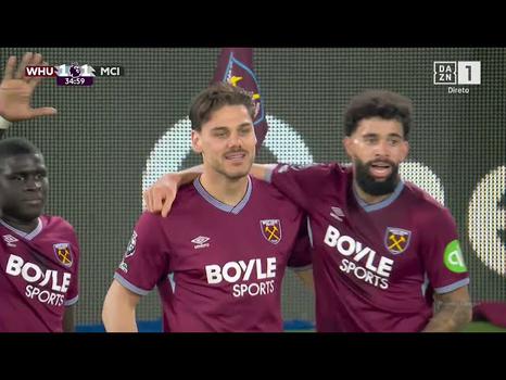 Premier League: West Ham vs Man City, Golo 1-1 Mavropanos (2025-2026)