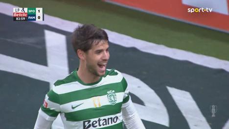 Liga Portugal Betclic: Sporting vs Famalicão, Golo 1-0 Daniel Bragança (2025-2026)