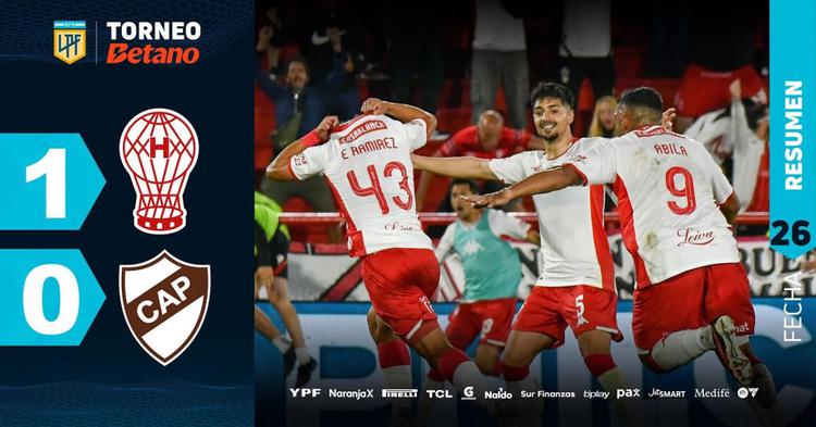 Liga Profesional: Huracán 1 - 0 Platense (2024)