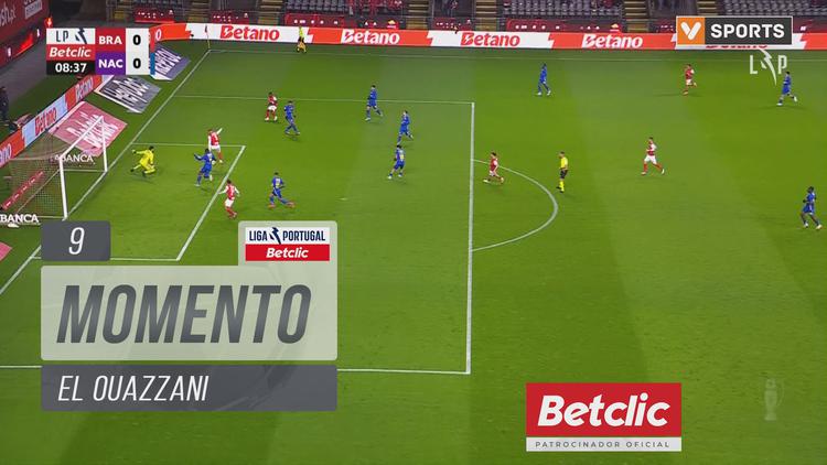 Liga Portugal Betclic: Sp. Braga vs Nacional, Jogada El Ouazzani, 9' (2024-2025)