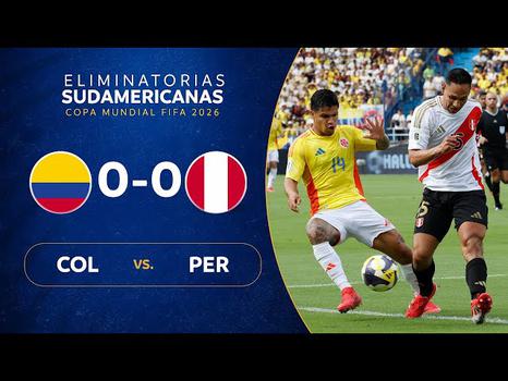 Qualificação Mundial América do Sul: Colômbia 0 - 0 Peru (2026)