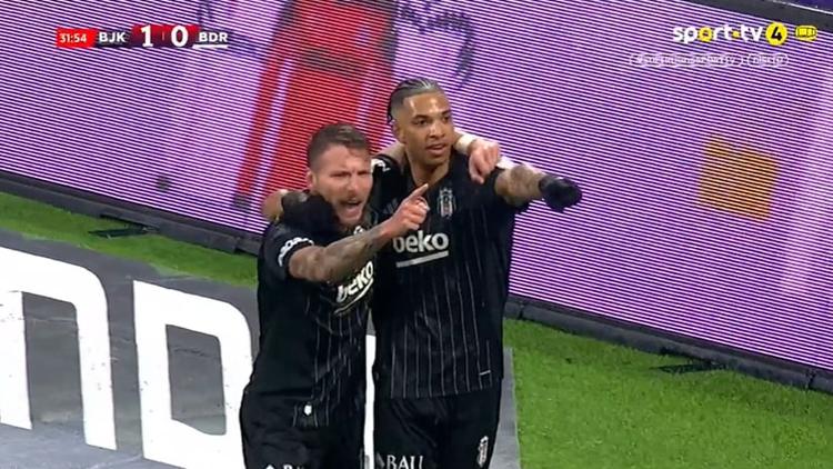 Super Ligi: Besiktas vs Bodrumspor, Golo 1-0 C. Ndour (2024-2025)