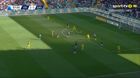 Serie A: Udinese vs Sassuolo, Golo 1-2 A. Pinamonti (2025-2026)