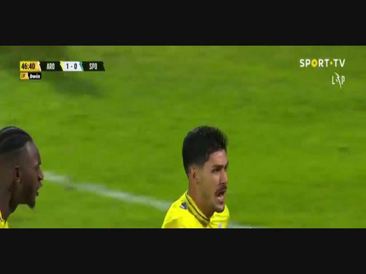 Liga Portugal Bwin: Arouca (1-0) Sporting, Golo João Basso, 47m (2022-2023)