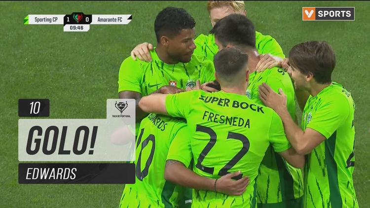 Taça de Portugal Generali Tranquilidade: Sporting vs Amarante, Golo 1-0 Edwards (2024-2025)
