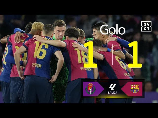 La Liga: Valladolid vs Barcelona, Golo 1-1 Raphinha (2024-2025)