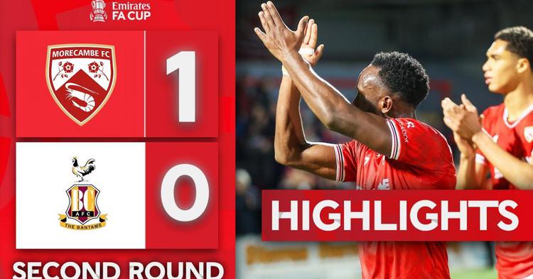 FA Cup: Morecambe 1 - 0 Bradford City (2024-2025)