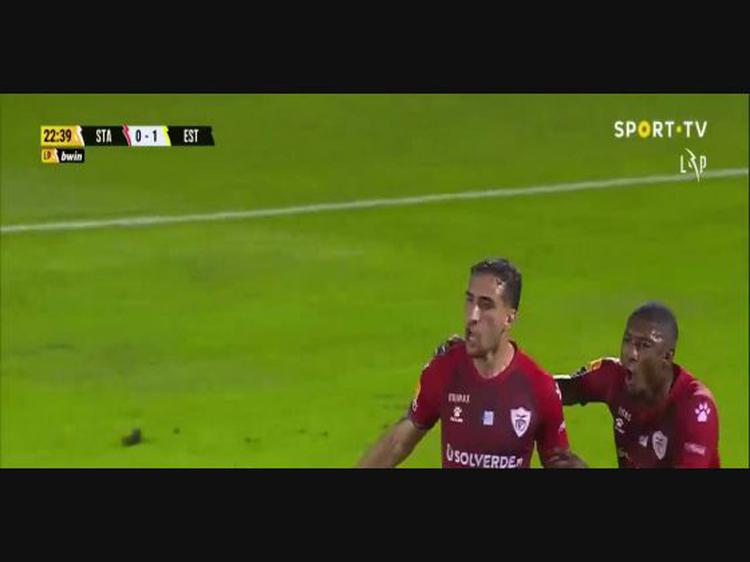 Liga Portugal Bwin: Santa Clara (1-1) Estoril, Golo Tassano (VAR), 23m (2022-2023)