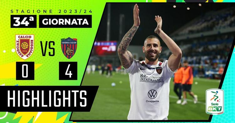 Serie B: Reggiana 0 - 4 Cosenza (2023-2024)