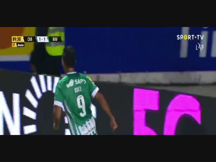 Liga Portugal Bwin: Desp. Chaves (1-1) Rio Ave, Golo L. Ruiz (VAR), 90m (2022-2023)