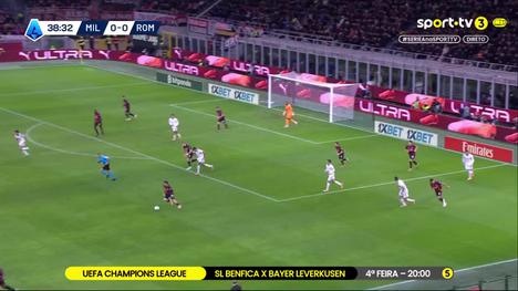 Serie A: Milan vs Roma, Golo 1-0 S. Pavlović (2025-2026)