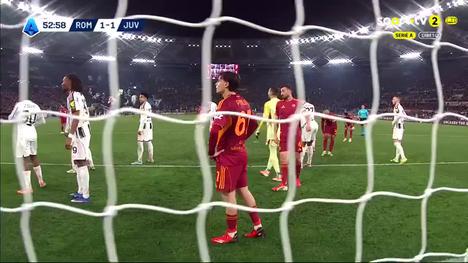 Serie A: Roma vs Juventus, Golo 2-1 O. N'Dicka (2025-2026)
